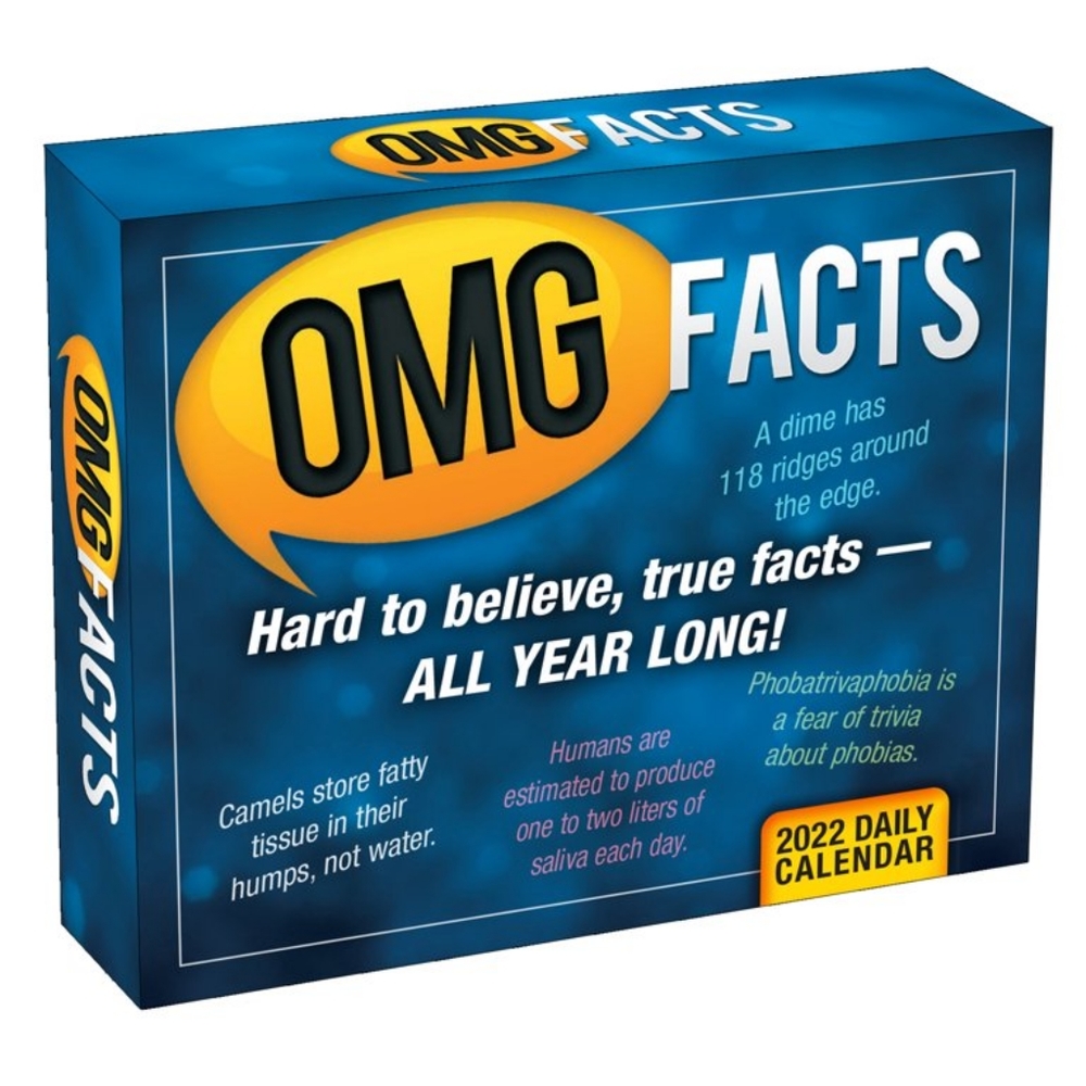 Sellers Publishing OMG Facts, 6" x 5", Boxed Calendar